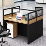 Modern 6 Seat Cubicle Work Station Office Furniture Partitions Environmentally -