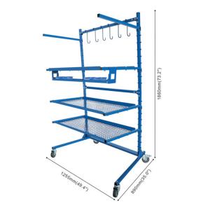 China Easy Assembly Car Bumper Paint Stand Adjustable For Repair And Painting factory