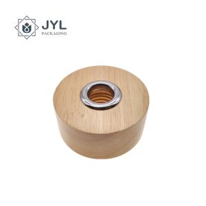 China Antibacterial Wooden Perfume Cap , Moistureproof ISO9001 Bottle Cap Wood factory
