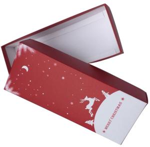 China Disposable White Card Paper Reusable Christmas Boxes , Solid Gift Boxes factory