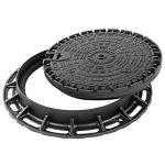 Ductile Cast Iron Manhole Cover 500 x 500mm Round Manhole Cover