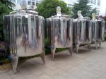 Auto Control SUS304 Food Grade Stainless Steel Tanks Round ISO9001 Certified