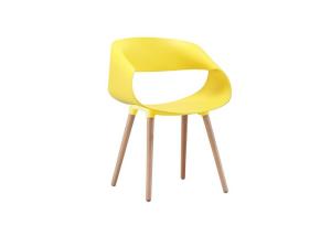 China Dinning Room 15kgs 54cm Coloured Plastic Dining Chairs factory