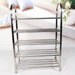 ODM BSCI 5 Layer Stainless Steel Shoe Rack Furniture Metal Bench For Living Room