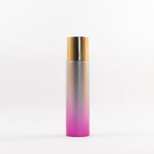 China Electroplate Gradient Color Plastic Cosmetic Bottles With Cap factory