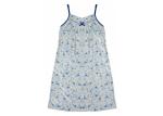 Ladies Cotton Jersey Floral Printed Strap Nightdress Sleepwear with Coloured