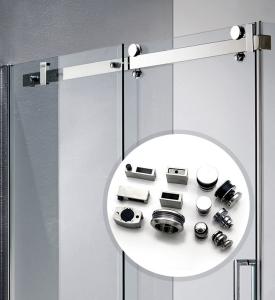 China 304 Stainless Steel Shower Sliding Door Kits for Modern Style Shower Room Accessories factory