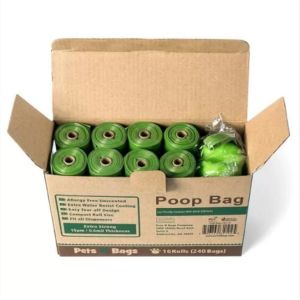 China Non Toxic  Biodegradable PLA Water Soluble Poop Bags on sale