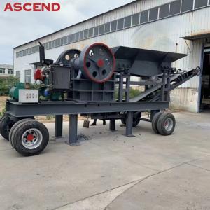 China Wheel Type Mobile Jaw Crusher Limestone Basalt Crushing Machinery PE 400x900 100-120tph Capacity Equipment factory