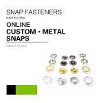 Gold Clothing Snap Buttons Metal Color Prong Ring Snap Fasteners Snap