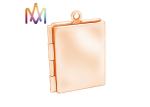 Souvenir Gift multicolor Book Shaped DIY Metal Charms 4g
