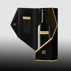 China Black Cardboard Recycled Gift Boxes OEM Welcome For Liquor factory