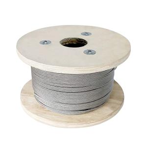 China 6*19 Galvanized Hosting Steel Wire Rope Lifting Cable with Stainless Steel Grade factory