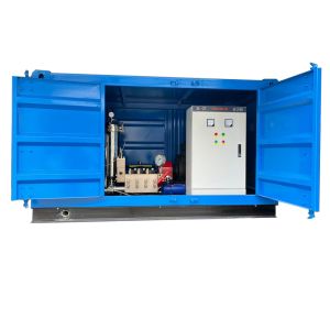 China Trailer Mounted Water Jetting Machine 30l/Min-85l/Min For Industrial Cleaning factory