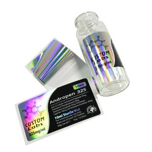 China Andropen 325mg Heat Film Prescription Pill Bottle Label For 10ml Jars factory