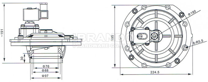 SCXE353.060 ASCO Type Tank Mounted Pulse Jet Valve For Dust Collector 0