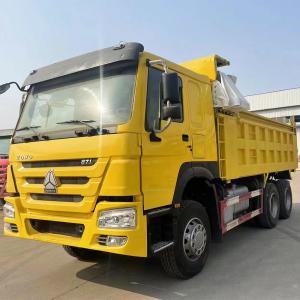 China Howo Used Tipper Dump Truck For Africa HW76 Cab factory