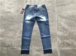 Fashionable Ladies Denim Jeans Size Customized Frayed Hem Denim Jeans TW82264