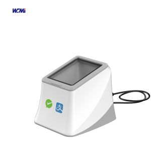 China A WCMI Alipay Negative Scanner 2d Wireless bar Code Reader Desktop Barcode Scanner Platform factory