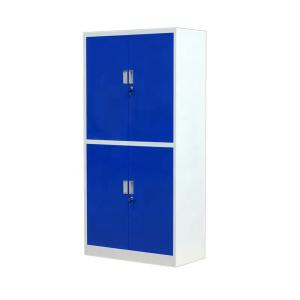 China Knock Down Blue Stainless Steel 2 Drawer File Cabinet factory