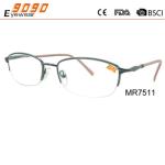 New design high quality fashionable reading glasses ,made of metal frame