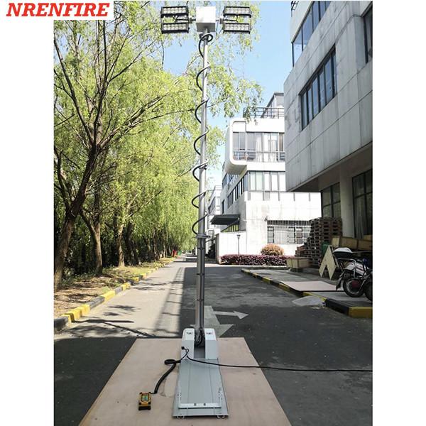 4x120W LED mounted vehicle roof mount telescopic mast night scan light tower 3