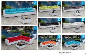 China outdoor sofa furniture rattan modular sofa --9153 factory