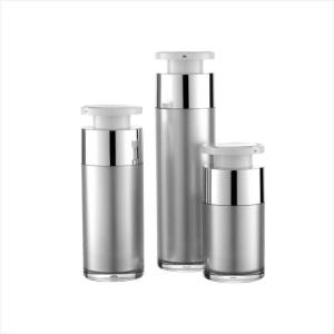China 15ml 30ml 50ml SAN Airless Bottle Cosmetic Airless Pump Bottle Double Wall Airless Lotion bottle factory