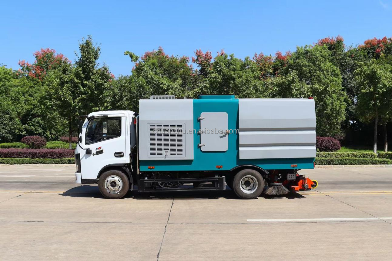 Perfect Urban Street Cleaning Sanitation Custom's Requirement Pure Electric Tailor-Made 4x2 Dongfeng Vacuum Sweeper Truck