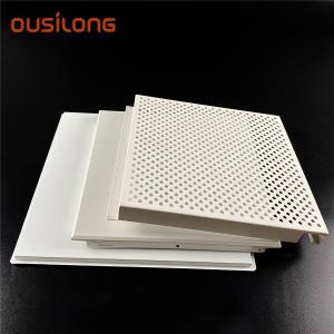 China 400*400 Acoustic Perforated Ceiling Panels For Airports factory