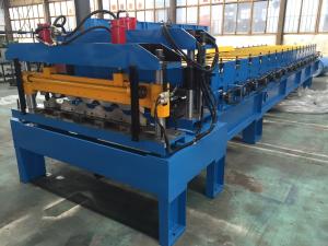 China Galvanized Steel Steel Tile Roll Forming Machine 0.4-0.6mm Thickness factory
