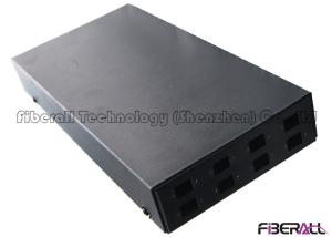 China Small Interior Optic Fiber Terminal Box Black 8 Ports 2 Inlets Fiber Entry factory