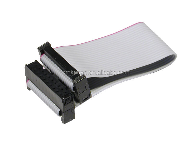 ROHS and ISO Certified Custom Electronic Flat Fiber Ribbon Cable with 24 Pin Connector