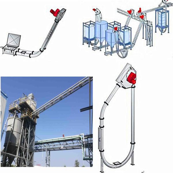 Customized stainless steel tube chain conveyors are suitable for grain, fertilizer, and feed transportation in space-saving applications.
