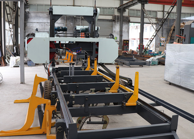 Quality Automatic Wood Cutting Hydraulic Horizontal Bandsaw Sawmill