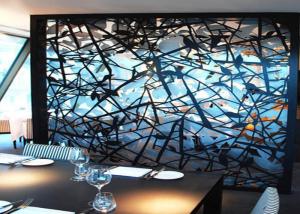 China High Toughness Metal Screen Panels , Laser Cut Decorative Panels Not Easily Rusted factory