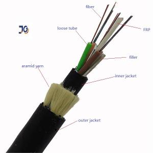 China 12 24 48 Core Span 100m All - Dielectric Self - Supporting ADSS Overhand Fiber Optic Cable factory