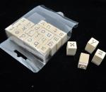 Alphabet wooden stamp set custom rubber kids toy stamp wholesale