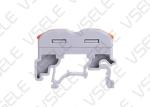 Gray Din Rail Terminal Blocks / Din Rail Mounted Connectors 400V 32A