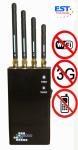 2400MHz WIFI + 3G / 2G Portable Cell Phone Jammer EST-808HF For Custom
