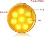 Yellow Red Solar Flashing Warning Lights Traffic Safety Sunflower Led Light