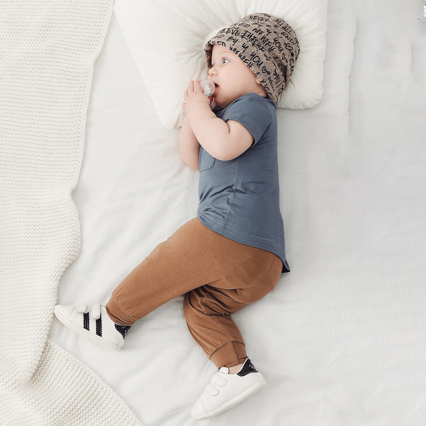 2023 spring and summer infant clothes bamboo baby trousers baby wear leggings pants