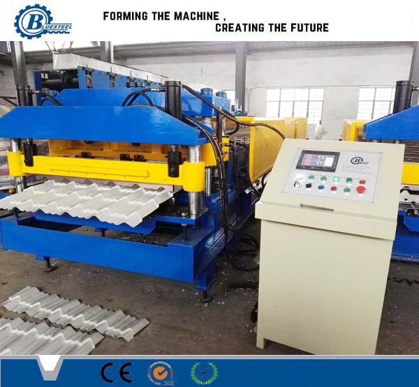 China 2-3M / Min Steel Plate Structure Tile Roll Forming Machine Construction Roof Use factory