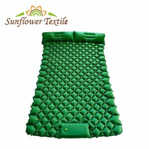 China 200x122x7cm Milk Silk Foldable Camping Bed Self Inflating Sleeping Pad factory