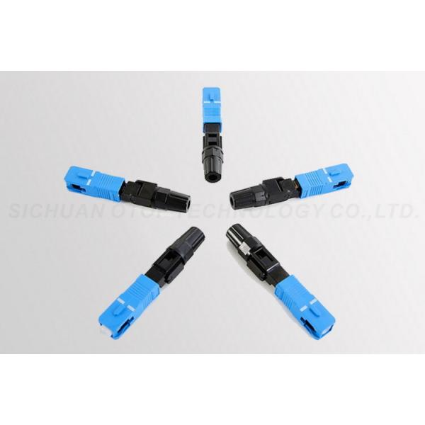 China SC / UPC Fiber Fast Connector UL Rated Plastic Housing Return Loss >50dB factory