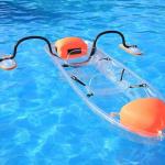Polycarbonate Canoe Kayak Fishing , Lake / River Fishing Boats Easy Carrying