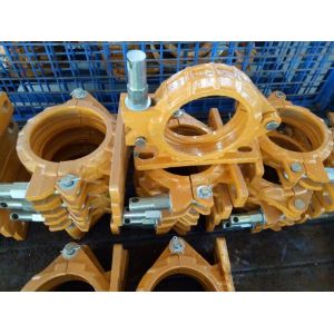 China Concrete Pump Truck Pipe Clamp Yellow and Red Tube Clamp for High Pressure and Wear Resistance Accessories on sale