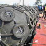 Length0.6-9m Pneumatic Rubber Fender 2 Years Pressure 80 Kpa