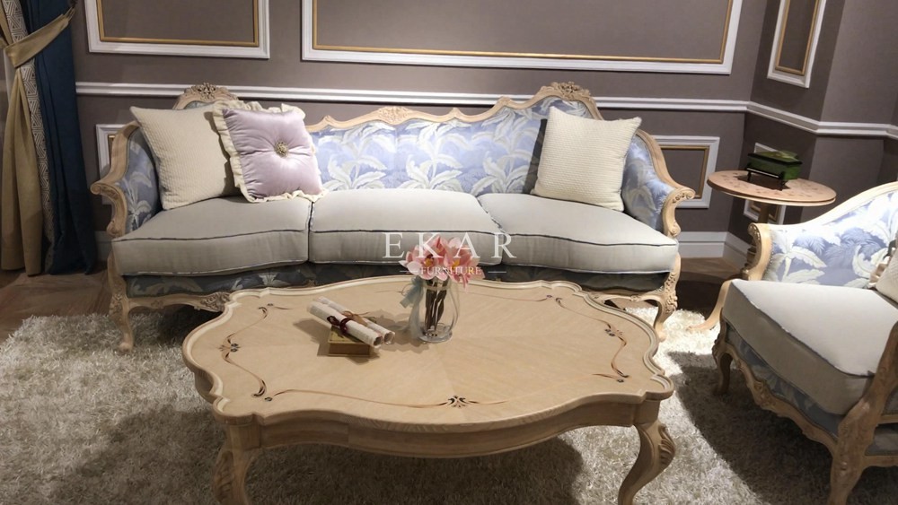 European Elegant Style Classic Wooden Coffee Tea Table
