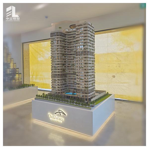 High - End Architectural Model Exquisite Craftsmanship Realistic Display for Marketing and Collection